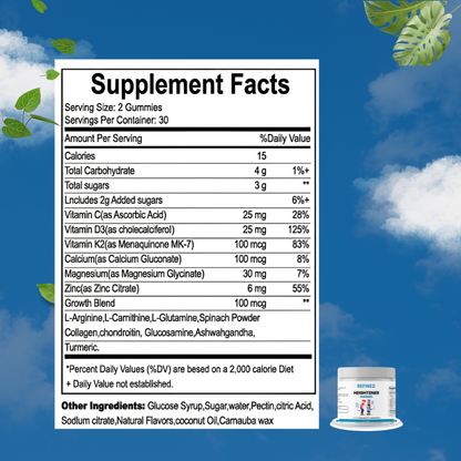 REFINED Heightener Gummies